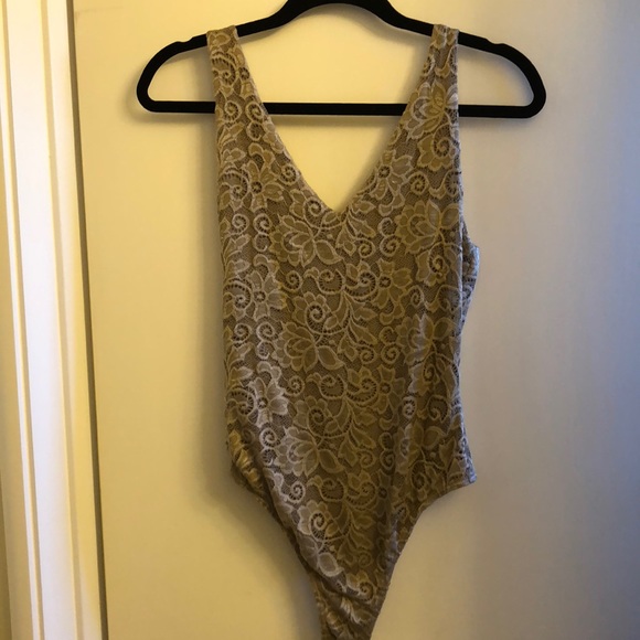 Vneck Tank Laced Bodysuit - Picture 4 of 4